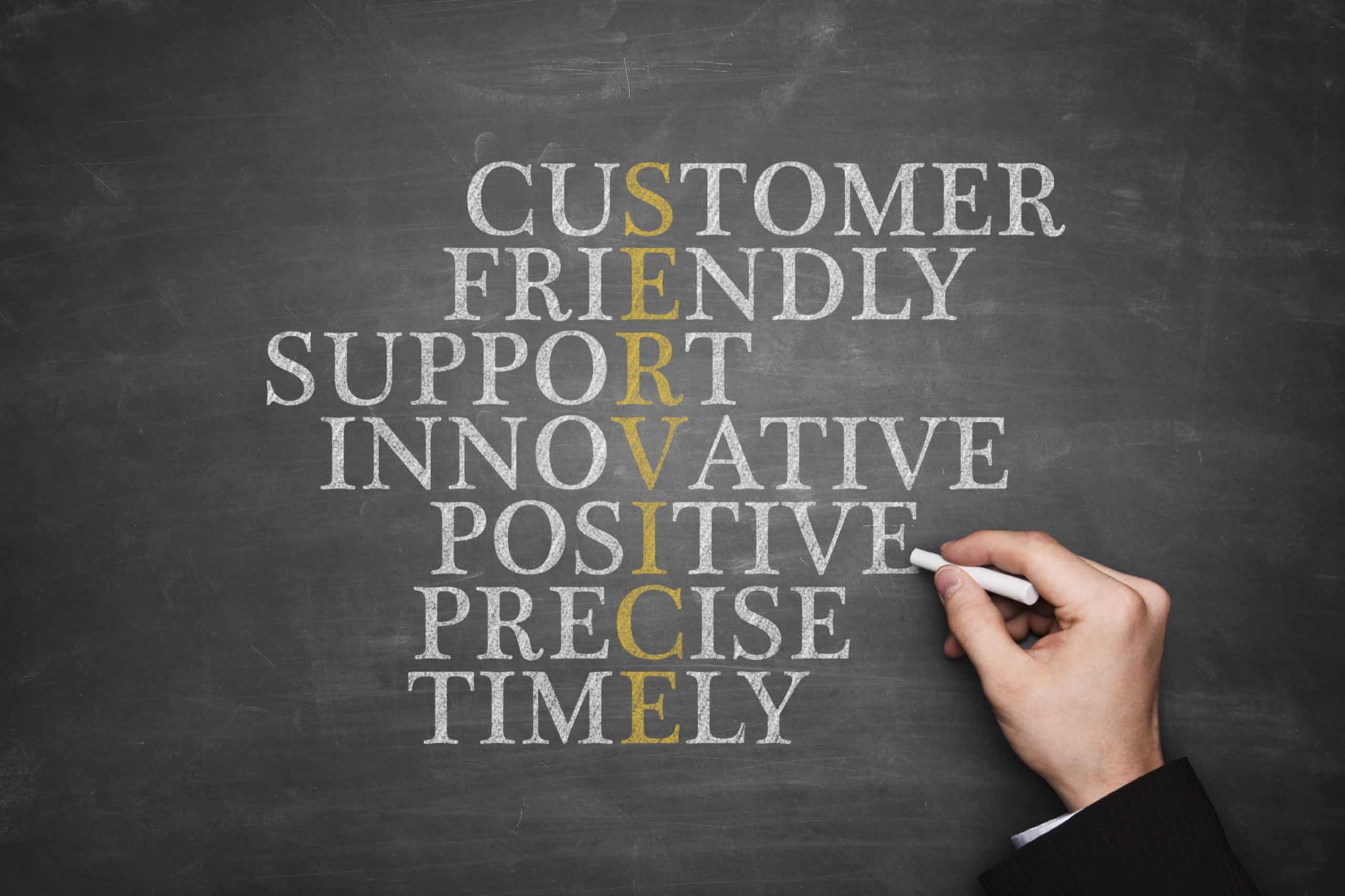 customer service image on blackboard scaled