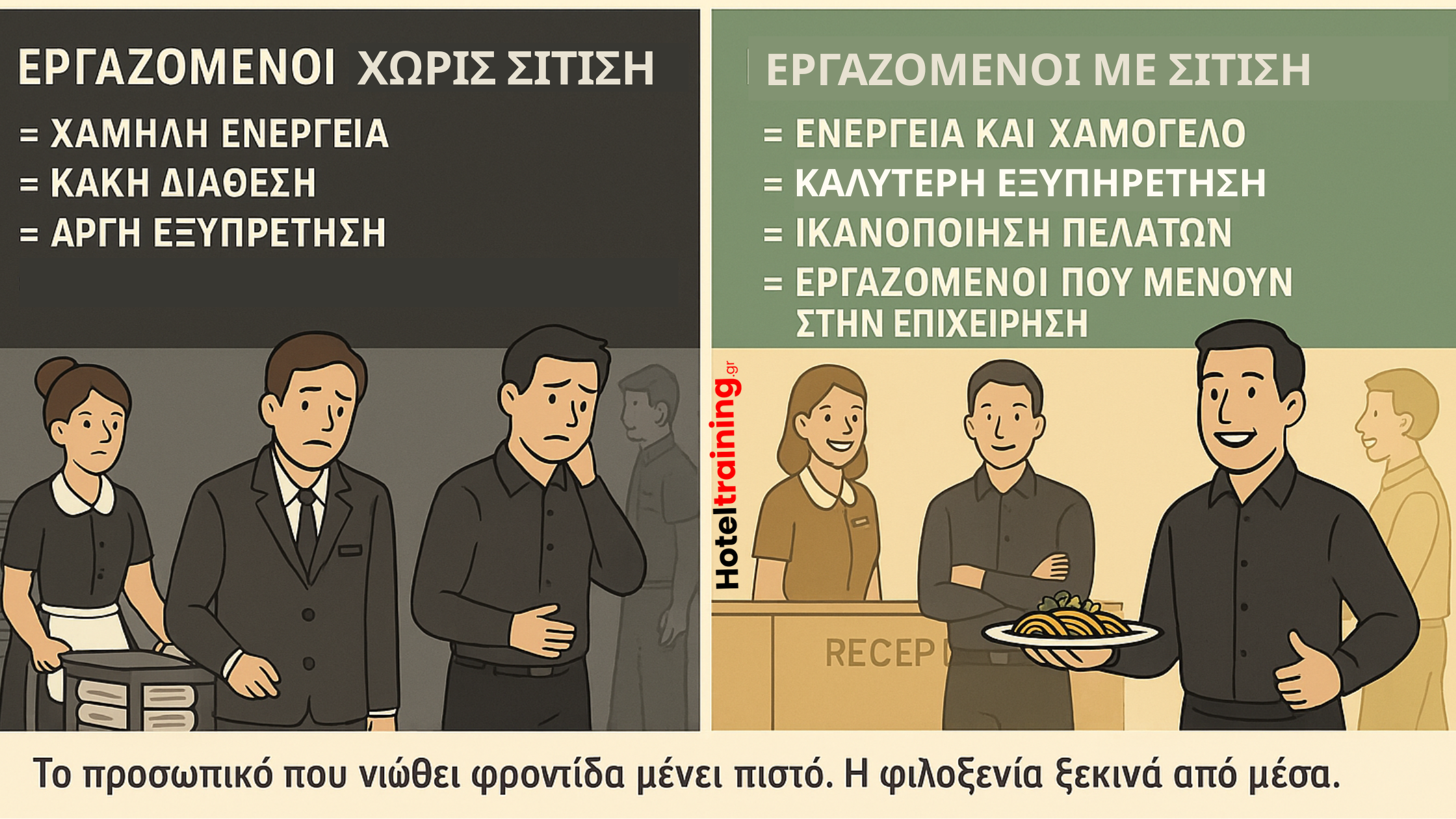 staff food φαγητο προσωπικου retention