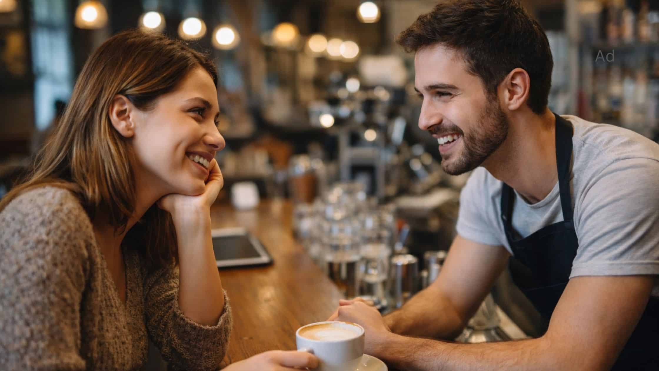 ανθρώπινη σύνδεση καφε πελάτης barista εμπειρία