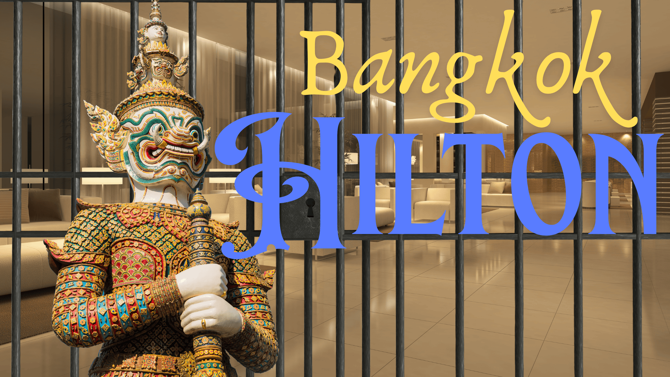 Exterior view of Bang Kwang Central Prison, widely known as the Bangkok Hilton prison in Thailand